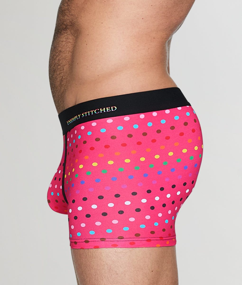 Unsimply Stitched Pride Polka Dot Trunk Pink