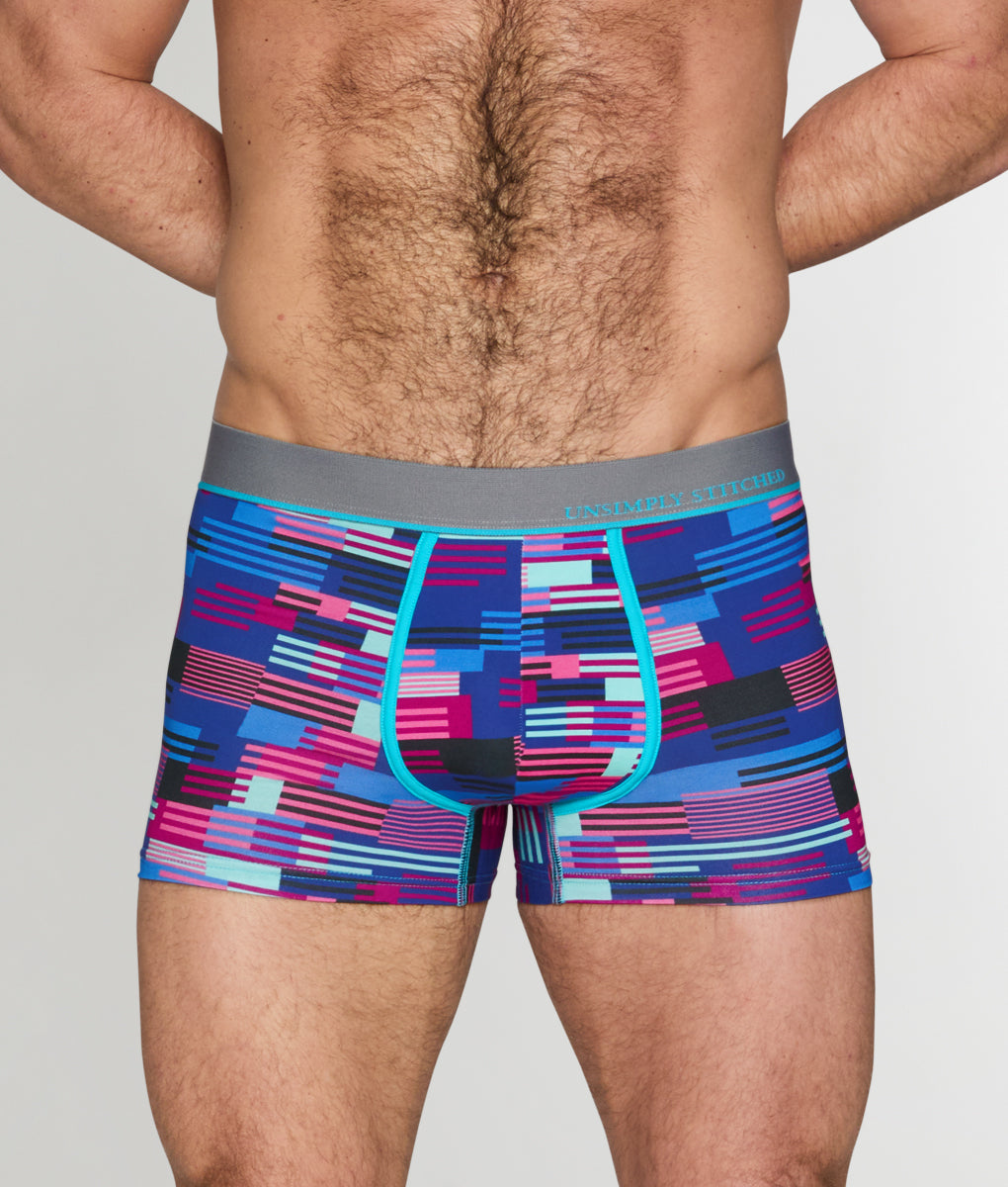Unsimply Stitched Hatch Stripe Trunk Unsimply Stitched Hatch Stripe Trunk Blue