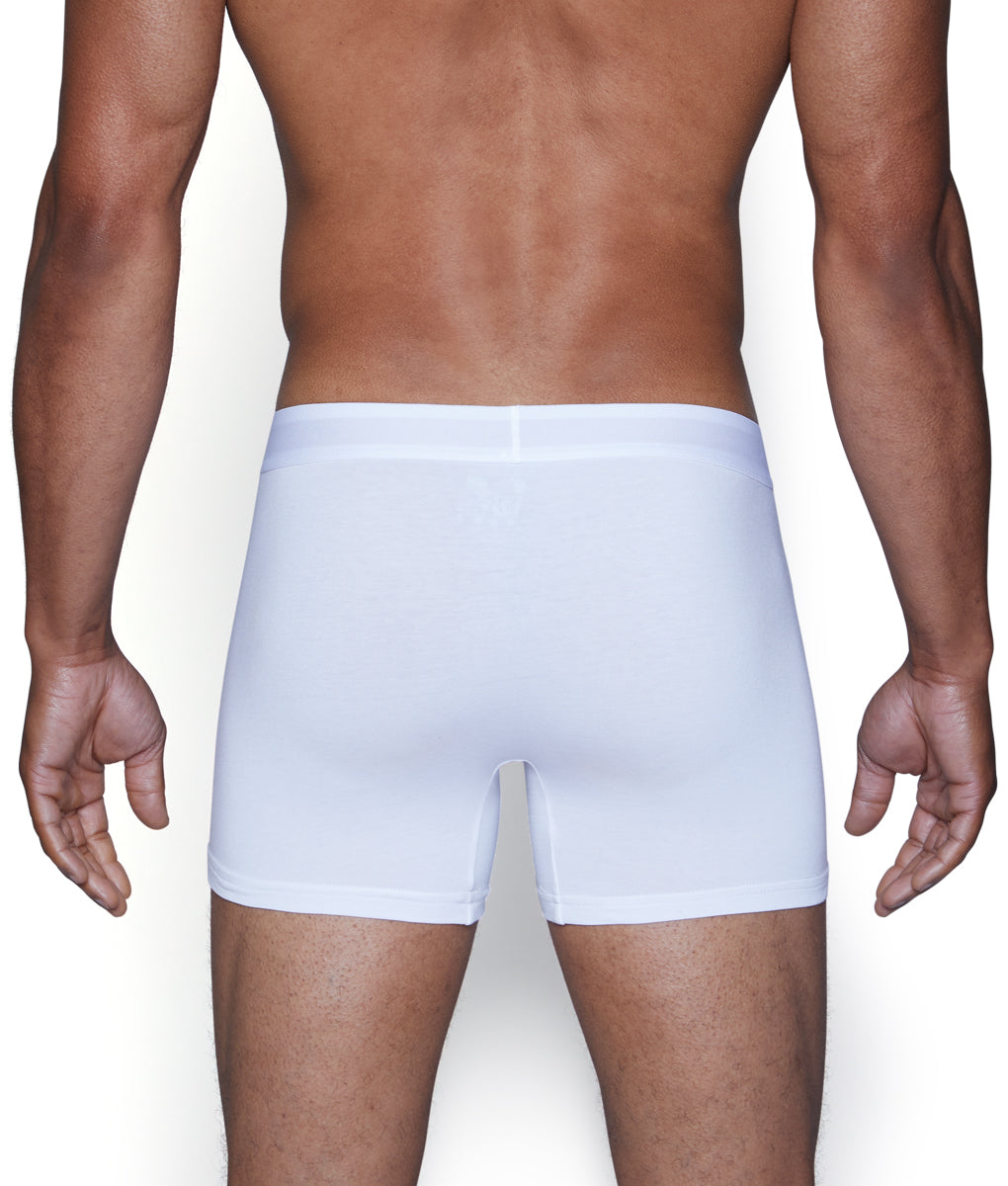 Wood Boxer Brief with Fly White