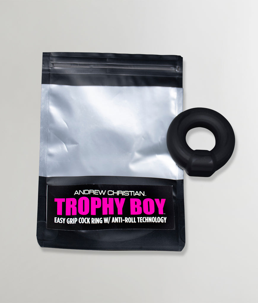 Andrew Christian Trophy Boy Easy Grip Cockring Andrew Christian Trophy Boy Easy Grip Cockring Black