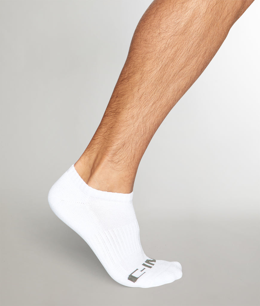 C-IN2 Core No Show 3-Pack Socks White