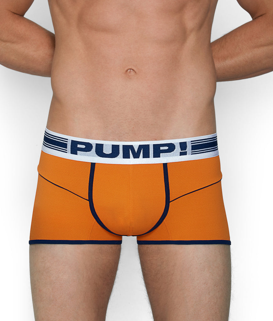 PUMP! Varsity Free-Fit Boxer PUMP! Varsity Free-Fit Boxer Orange-white-navy