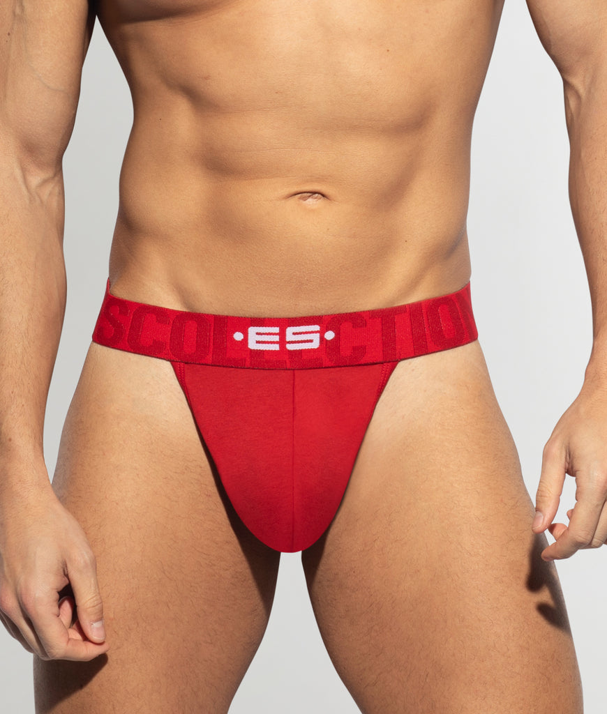 ES Collection Basic Cotton Thong Red