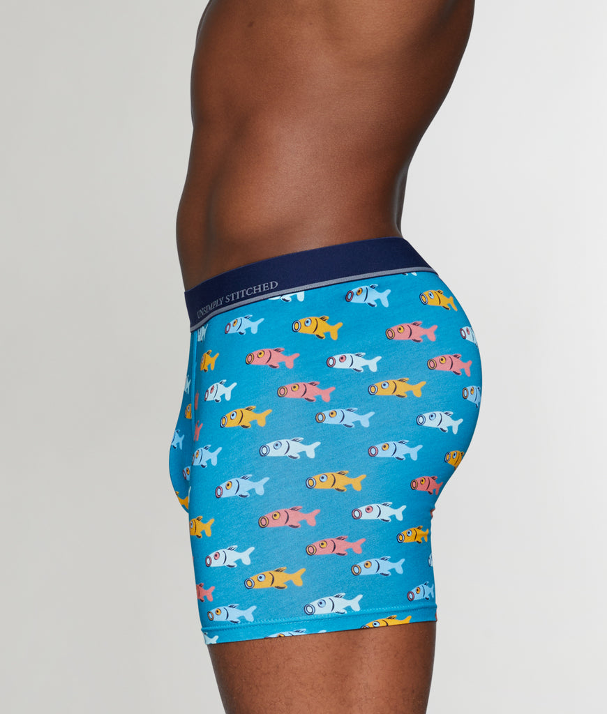 Unsimply Stitched Fish Boxer Brief Unsimply Stitched Fish Boxer Brief Blue
