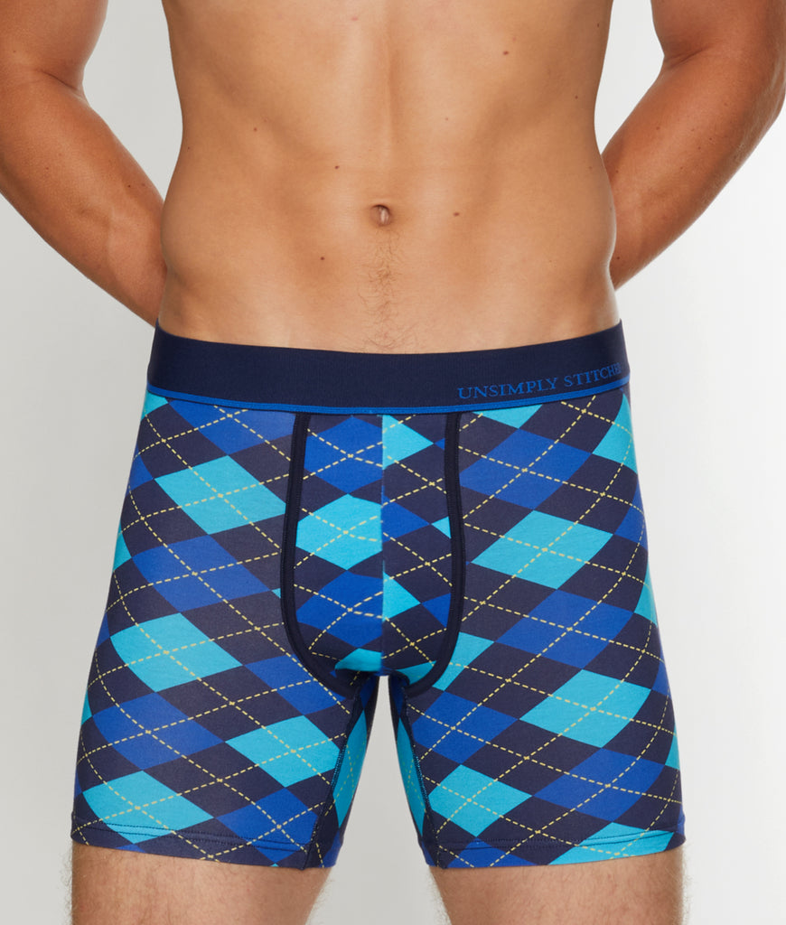 Unsimply Stitched Argyle Boxer Brief Unsimply Stitched Argyle Boxer Brief Blue