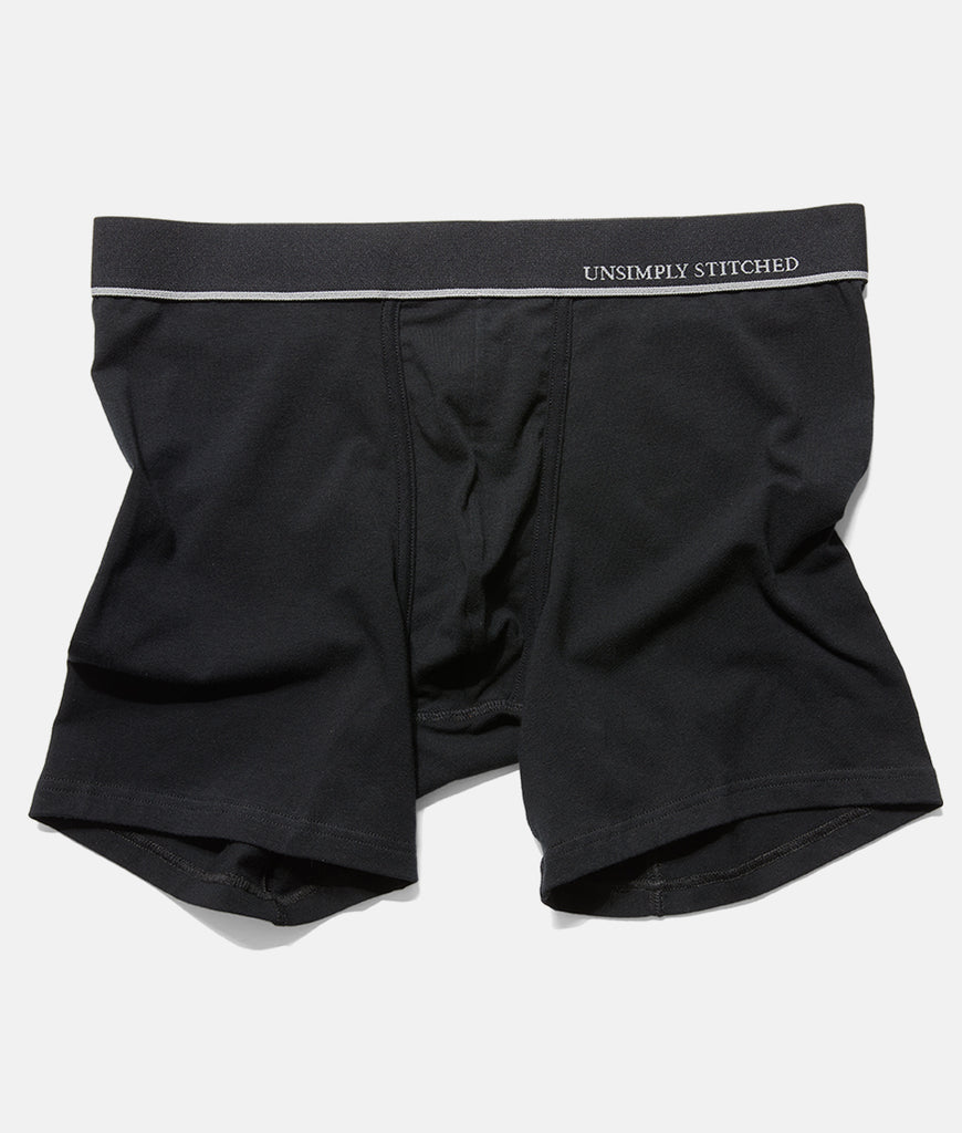 Unsimply Stitched Black Boxer Brief Unsimply Stitched Black Boxer Brief Black-grey-stripe
