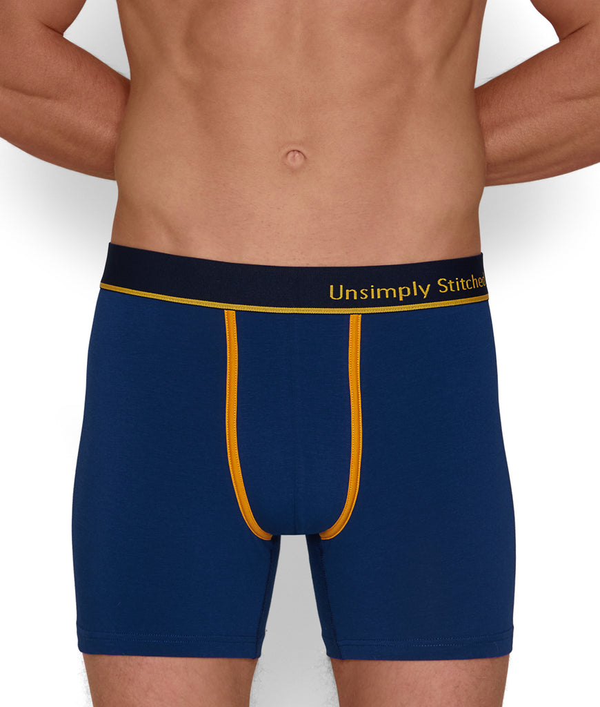 Unsimply Stitched Solid Boxer Brief Unsimply Stitched Solid Boxer Brief Blue