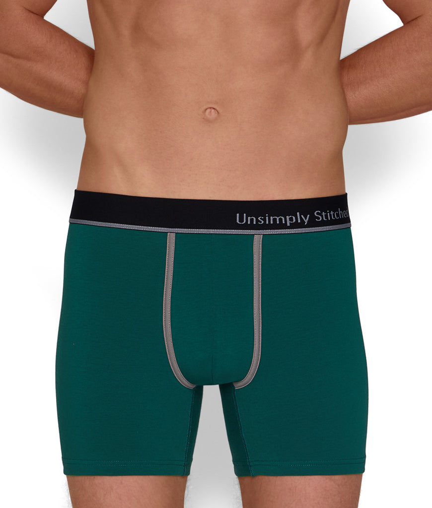 Unsimply Stitched Solid Boxer Brief Unsimply Stitched Solid Boxer Brief Green