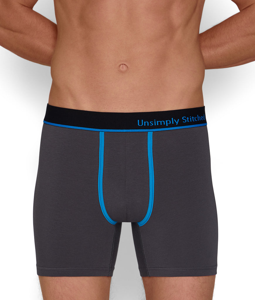 Unsimply Stitched Solid Boxer Brief Unsimply Stitched Solid Boxer Brief Grey