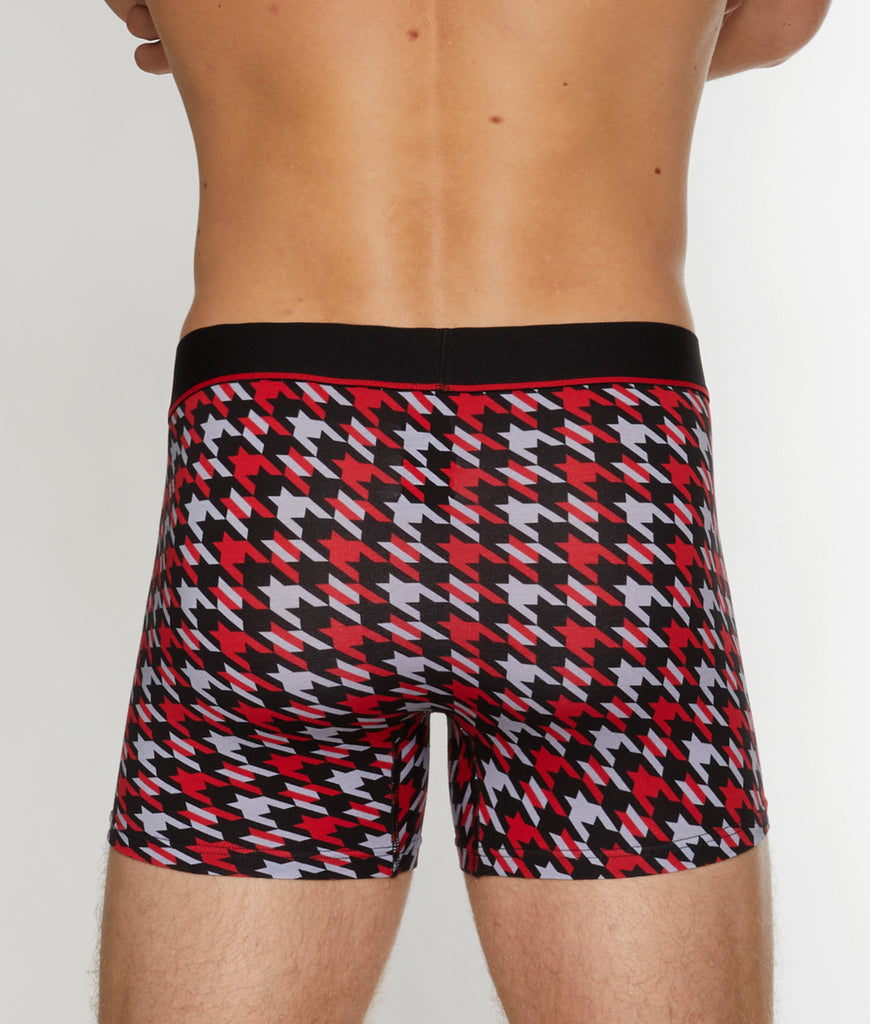 Unsimply Stitched Houndstooth Trunk Unsimply Stitched Houndstooth Trunk Red-grey